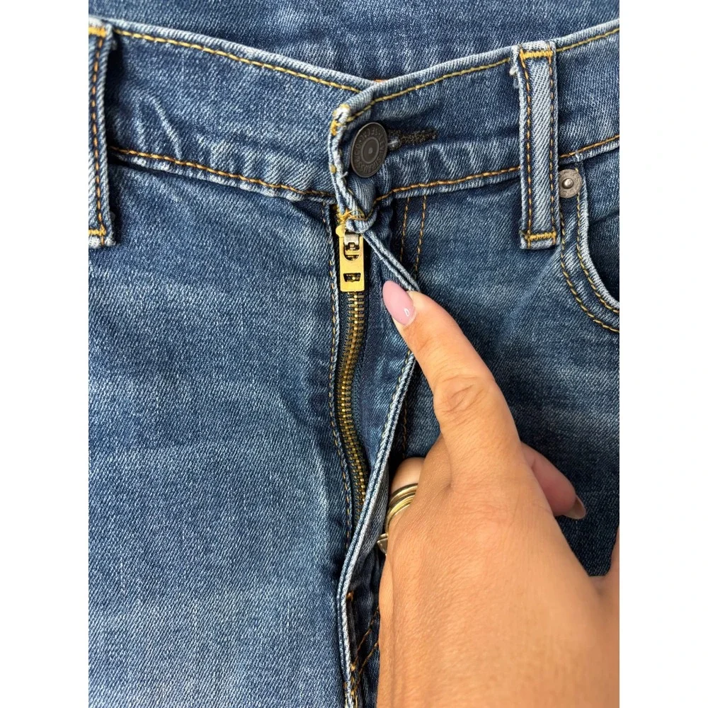 Levis 510 Skinny Jeans Mens 33x32 Medium Wash Blue Stretch Denim Classic USA